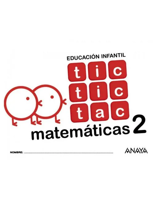 TIC TIC TAC 2 MATEMÁTICAS 4 AÑOS (9788469829882)